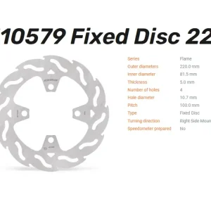 Moto-Master Bremsscheibe Flame hinten passend für Triumph - 110579 Kostenloser Versand