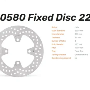 Rabatt Moto-Master Bremsscheibe Halo hinten passend für Triumph - 110580