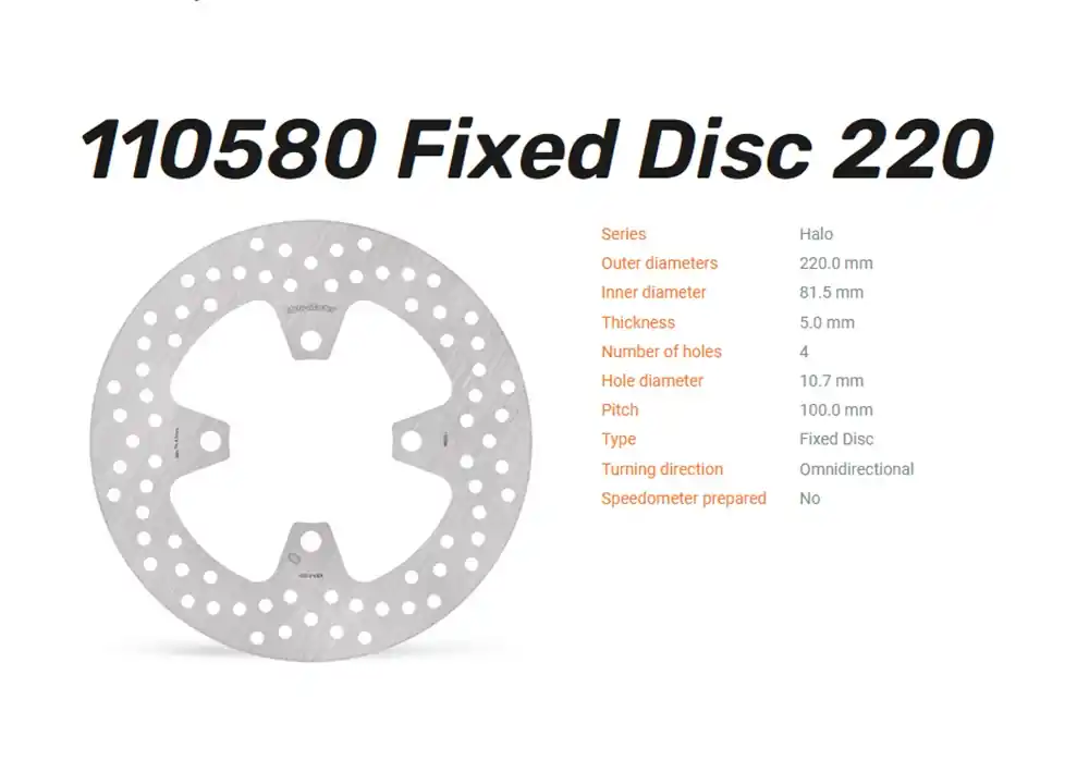 Rabatt Moto-Master Bremsscheibe Halo hinten passend für Triumph - 110580