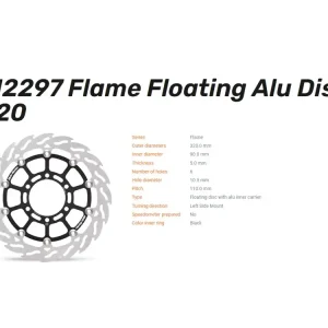 Moto-Master Bremsscheibe Flame floating vorn passend für KTM Duke 390 (Bj.17-) Hsq Svartpilen Vitpil Preis Gesenkt