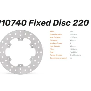 Nur Für Kurze Zeit Moto-Master Bremsscheibe Halo 220 hinten passend für Yamaha YZ / WR / TT - 110740