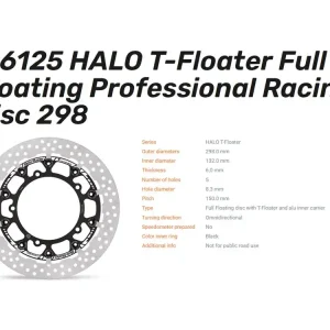 Super-Preis Moto-Master Bremsscheibe Halo T-Floater 6.0 vorn passend für Yamaha MT09 MT07 Tracer XSR - 116125