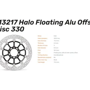 Moto-Master Bremsscheibe Halo Floating 5.5 vorn passend für Ducati Multistrada / Diavel - 113220 Must-Have