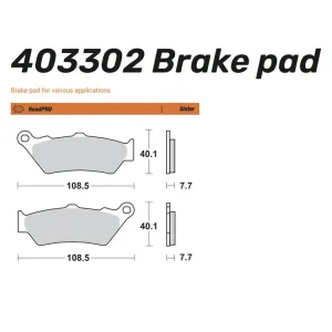 Finale Aktion Moto-Master Bremsbelag Sinter Pro Road hinten - 403302
