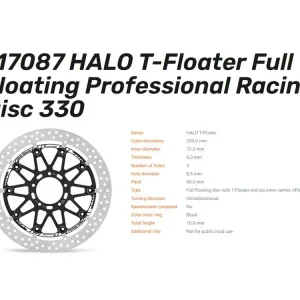 Moto-Master Bremsscheibe Halo Full T-Floating 6.0 vorn passend für Ducati Multistrada - 117087 Letzte Chance