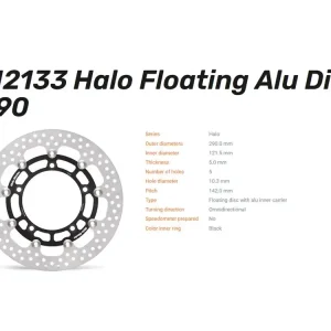 Bestpreis Moto-Master Bremsscheibe Halo Floating vorn passend für Suzuki Gladius / SV 650 - 112133