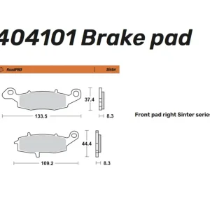 Moto-Master Bremsbelag Sinter vorn - 404101 Highlight