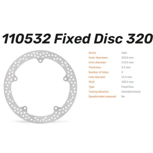 Moto-Master Bremsscheibe Halo vorn passend für Honda CTX 700 / NC 700 / NC 750 - 110532 Kostenfreie Lieferung