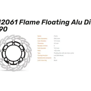 Rabatt Moto-Master Bremsscheibe Flame Floating vorn passend für Suzuki GSX-8S GSX-8R V-Strom 800 - 112385 1