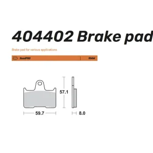 Moto-Master Bremsbelag Sinter Pro Road hinten - 404402 Nur Heute