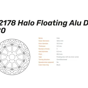 Moto-Master Bremsscheibe Halo floating vorn passend für KTM 690 890 Duke - 112178 Kostenloser Versand