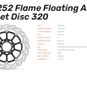 Jetzt Bestellen Moto-Master Bremsscheibe Flame Floating passend für KTM 890 SMT - 113252 113253
