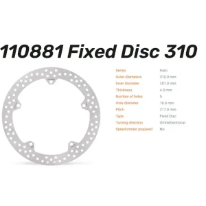 Moto-Master Bremsscheibe Halo vorn passend für Triumph Trident 660 / Tiger Sport 660 - 110881 Bestpreis