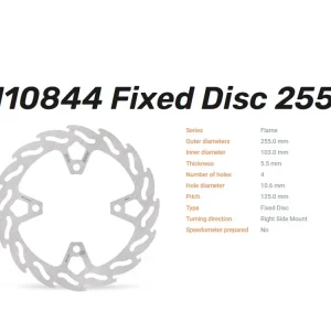 Schnäppchen Moto-Master Bremsscheibe Flame hinten passend für Triumph Trident 660 / Tiger Sport 660 - 110844