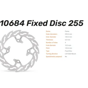 Begrenztes Angebot Moto-Master Bremsscheibe Flame 110684 hinten links passend für Triumph