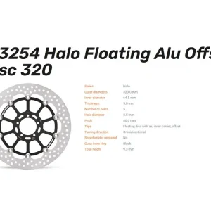 Moto-Master Bremsscheibe Halo Floating vorn passend für KTM 890 SMT - 113254 Sonderaktion