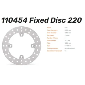 Moto-Master Bremsscheibe Halo hinten passend für Honda - 110454 Garantierte Lieferung