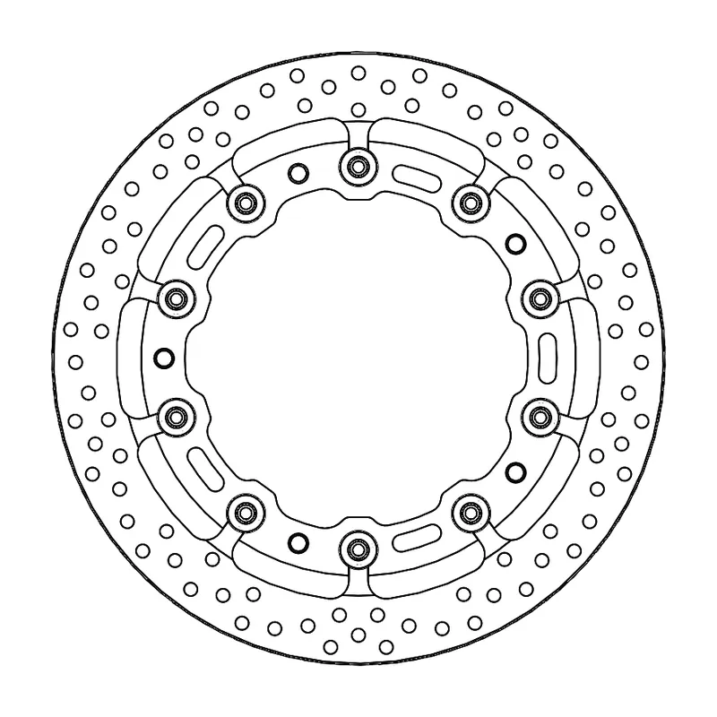 Bremsscheibe Halo T-Floating Supermoto Racing Ø 320 6.0mm vorne passend für BMW S 1000 RR / XR - 117 Sichere Zahlung