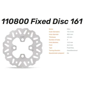 Moto-Master Bremsscheibe Nitro vorn passend für Yamaha YFM / YFZ - 110800 Neue Kollektion