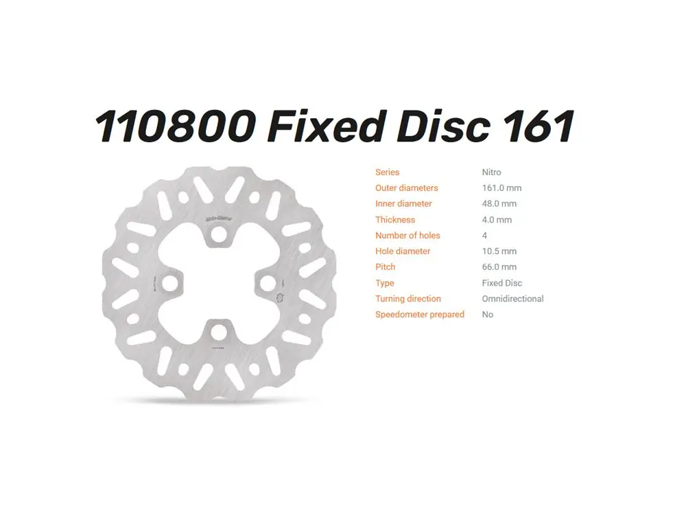 Moto-Master Bremsscheibe Nitro vorn passend für Yamaha YFM / YFZ - 110800 Neue Kollektion