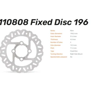 Moto-Master Bremsscheibe Nitro hinten passend für Yamaha YFM 700 / YFZ 450 - 110808 Jetzt Kaufen