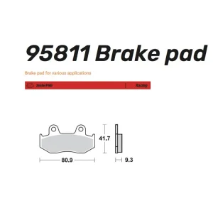 Moto-Master Bremsbelag Sinter Racing hinten - 95811 Must-Have