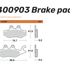 Mega-Angebot Moto-Master Bremsbelag vorn Sinter Road - 400903