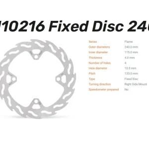 Moto-Master Bremsscheibe Flame hinten passend für Kawasaki - 110216 Schnäppchen