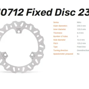 Moto-Master Bremsscheibe Nitro hinten passend für Yamaha Nmax 125/155 (GPD-A) - 110712 Angebot