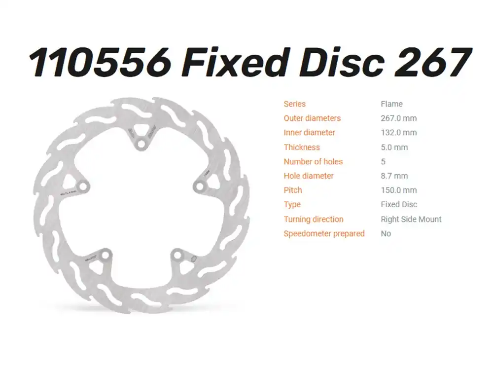 Top-Angebot Moto-Master Bremsscheibe Flame vorn passend für Yamaha X-Max 125 (YPRA) ABS - 110556