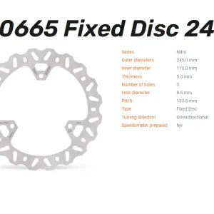 Schneller Versand Moto-Master Bremsscheibe Nitro hinten passend für Yamaha X-Max 125 (YPRA) ABS - 110665