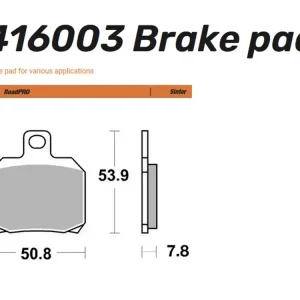 Online Kaufen Moto-Master Bremsbelag Sinter Road Pro vorn - 416003