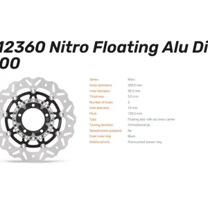 Moto-Master Bremsscheibe vorn passend für Kawasaki ER6F / ER6N / Vulcan Nitro Floating 112360 Markenware