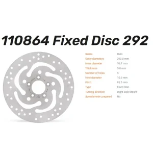 Moto-Master Bremsscheibe Halo hinten passend für Harley Davidson - 110864 Finale Aktion