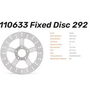 Moto-Master Bremsscheibe Adrian hinten passend für Harley Davidson - 110633 Wochenendangebot