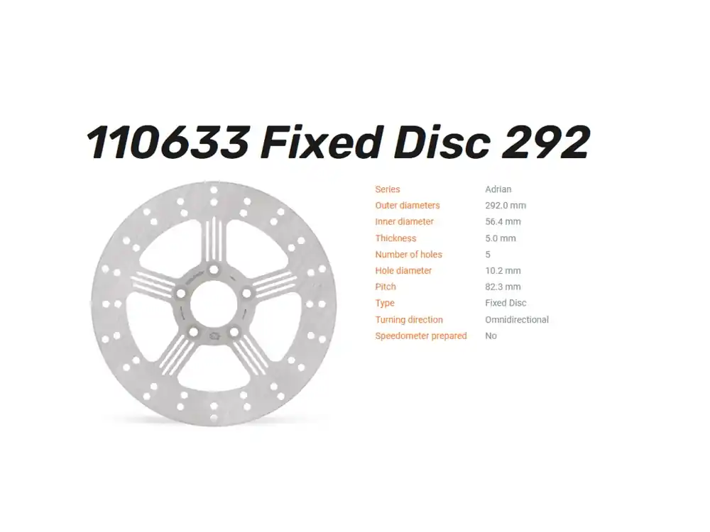 Moto-Master Bremsscheibe Adrian hinten passend für Harley Davidson - 110633 Wochenendangebot