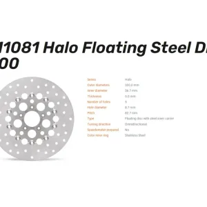 Bestseller Moto-Master Bremsscheibe Floating Alu Kingman 300 vorn passend für Harley Davidson - 112314