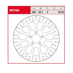 TRW Lucas Bremsscheibe vorn MST504 passend für Harley Davidson Schneller Versand