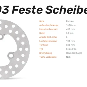 Moto-Master Bremsscheibe Round Disc-Serie vorne passend für Suzuki - 110303 Bestpreis
