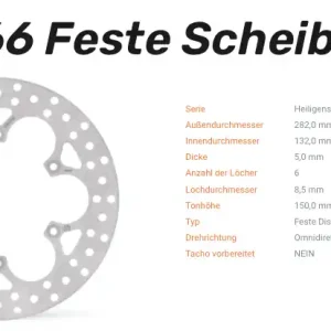 Moto-Master Bremsscheibe Halo-Serie vorne-hinten passend für Yamaha - 110466 Nur Heute