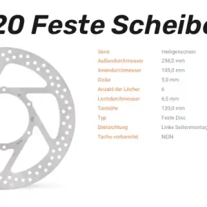 Moto-Master Bremsscheibe Halo-Serie passend für Aprilia / BMW - 110520 Bestpreis