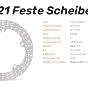 Moto-Master Bremsscheibe Halo-Serie passend für BMW - 110521 Must-Have