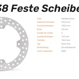 Super-Preis Moto-Master Bremsscheibe Halo-Serie passend für Honda - 110738