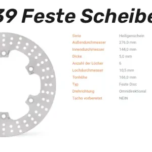 Neue Kollektion Moto-Master Bremsscheibe Halo-Serie passend für Honda - 110739