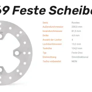Moto-Master Bremsscheibe Round Disc-Serie vorne passend für Kawasaki - 110869 Rabatt