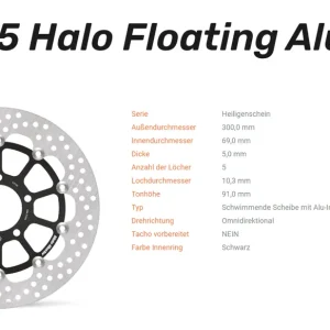 Billig Moto-Master Bremsscheibe Flame Floating Alu-Disc vorne passend für Suzuki - 112135