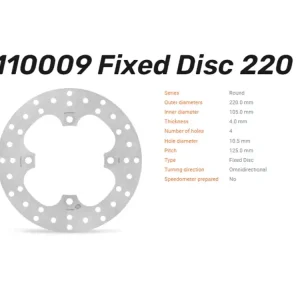 Moto-Master Bremsscheibe vorn passend für Honda SH 125 - 110009 Direktkauf