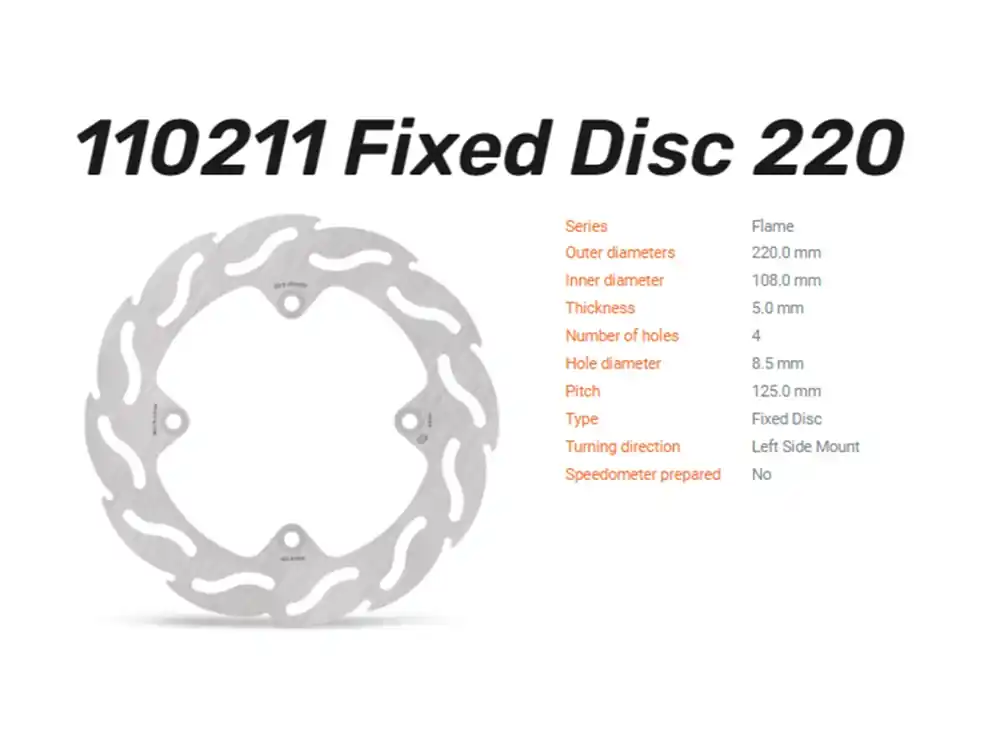 Direktkauf Moto-Master Bremsscheibe hinten passend für Ducati - 110211