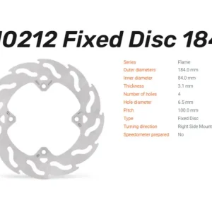 Moto-Master Bremsscheibe Flame hinten passend für Kawasaki / Suzuki - 110212 Schnäppchen