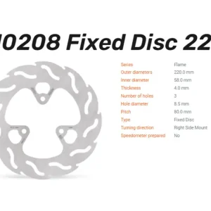 Moto-Master Bremsscheibe hinten passend für Honda TRX 250 / 300 R X EX - 110208 Kostenloser Rückversand